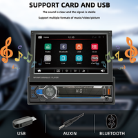 Autoradio simple DIN avec lecteur DVD |   Bluetooth |   Radio FM/AM |   Récepteur audio USB SD AUX pour voiture électrique