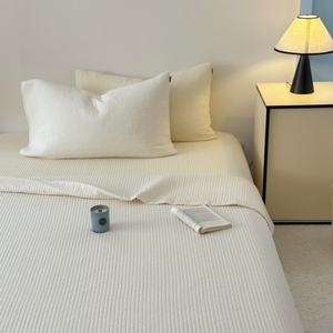 Tamaño personalizado 100% colcha lavable de algodón Color sólido clásico 60 hilos Hotel-elegante funda de cama para el hogar verano - Product Image 3