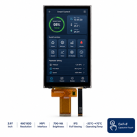 Modul Layar LCD TFT Sentuh Kapasitif 3,97 inci 480*800 IPS MIPI 700-Nit G+F+F FT7311 AR+AF Layar Sentuh untuk HMI Industri