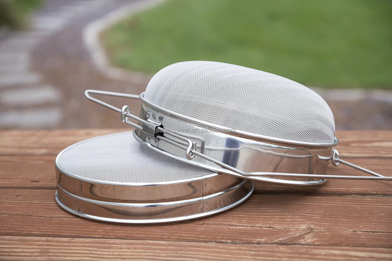 فلتر العسل من الفولاذ المقاوم للصدأ مرشح العسل المزدوج الطبقة للنحل