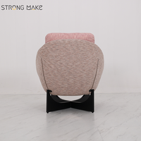 Chaise d'appoint moderne nordique maison hôtel luxe Style japonais boucle douce chaise de loisirs rembourrée pour salon ou bureau à domicile