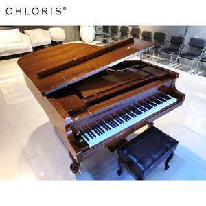 <span class=keywords><strong>Piano</strong></span> Akustik Desain Antik HG-186 Pemoles Coklat Tua <span class=keywords><strong>Piano</strong></span> Besar dengan Kaki Keriting - Product Image 2