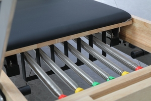 Reformer Multifunzionale in Legno di Quercia Premium per Pilates, Yoga e Fitness, Durevole e Portatile per Studio di Ginnastica, Modello <span class=keywords><strong>Deren</strong></span> H88-X - Product Image 5