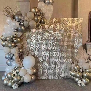 K013 Magnifique <span class=keywords><strong>Mur</strong></span> de Paillettes Hexagonales Scintillantes Iridescentes pour Décoration d'Événements, Mariages, Demandes <span class=keywords><strong>en</strong></span> Mariage - <span class=keywords><strong>Mur</strong></span> Scintillant - Product Image 3