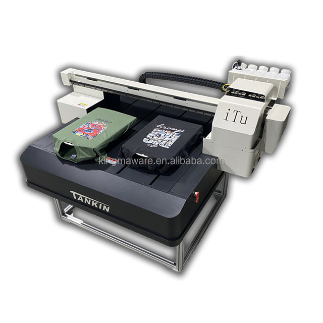 2 Lines Garment T-Shirt Digital Direct Inkjet Printer Textile Fabric Printing Machinery