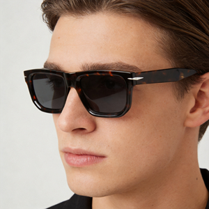 Gafas de Sol Cuadradas de Acetato con Montura Completa para Hombre, Protección UV400, Protección Solar para Adultos, Disponibles en Stock - Product Image 1