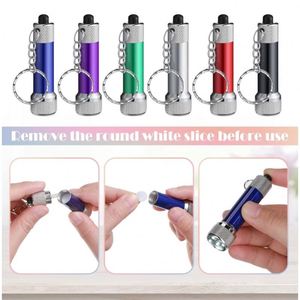 Custom Logo Mini Flashlights Keychain 5 Bulbs LED Keychain for Camping Kids Party Favors - Product Image 2