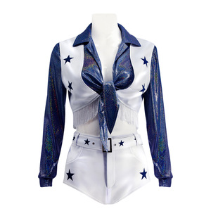 Carnaval Football Cheerleaders Cosplay Costume Sexy <span class=keywords><strong>Star</strong></span> Team Set Halloween Party Stage Dance Outfit - Product Image 4