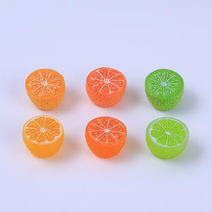 Ornamen Rambut Resin Miniatur Jeruk 3D Kawaii Buatan untuk Souvenir dan Barang Bertema Buah - Product Image 5