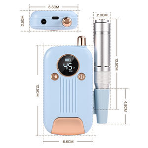 Machine à percer les ongles électrique rechargeable professionnelle noire/bleue/blanche 45000 tr/min, <span class=keywords><strong>ponceuse</strong></span> à ongles, gel, cuticules, ensemble d'outils de manucure - Product Image 3