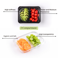 Offre Spéciale RPET stockage en plastique alimentaire boîte à salade en plastique conteneur en plastique salade boîtes de fruits