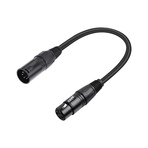 Cable <span class=keywords><strong>Adaptador</strong></span> de Audio y Luces DMX de 3 Pines XLR a 5 Pines XLR, <span class=keywords><strong>Doble</strong></span> Blindaje, para Mezcladoras, Micrófonos, Cable de Señal DMX512 <span class=keywords><strong>Lightning</strong></span>, 30 cm - Product Image 1