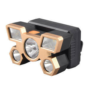 Lampe frontale LED rechargeable transfrontalière 14500 mAh haute luminosité pour pêche et patrouille en extérieur avec bandeau - Product Image 1