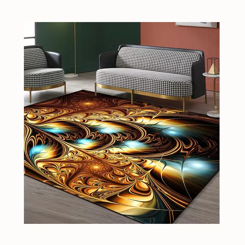 Amazon hot sale wholesale custom luxury carpet top quality carpets center rug 3d printed carpets and rugs living room