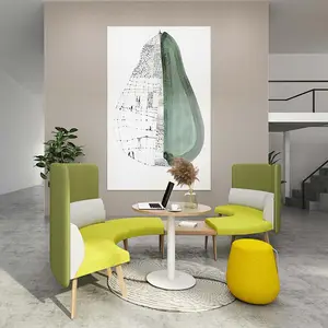 Moderne nordische Lounge Couch Möbel Wartezimmer Schnitt öffentlichen Bereich Büro Empfang Sofa Set