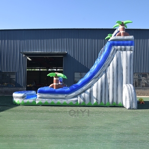 Tobogán Acuático Inflable Comercial con Diseño de Palmera, Toboganes de Alta Calidad para Alquiler en Fiestas - Product Image 2