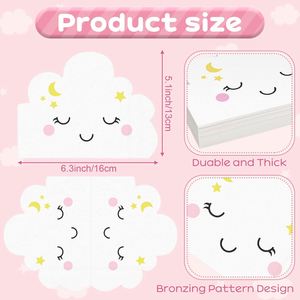 Servilletas Decorativas con Diseño de Nubes Esponjosas para Fiestas - Product Image 4