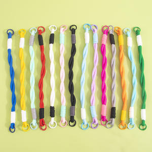<span class=keywords><strong>2026</strong></span> Geflochtenes Handgelenk-Schlüsselband Dickes Seil Explosionsfarben Doppelköpfig mit Individuellem Logo Metallschnalle Handyhülle USB-Stick Lanyard - Product Image 1