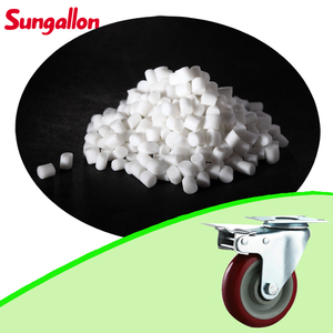 Materias primas de caucho termoplástico <span class=keywords><strong>TPE</strong></span>/TPR de dureza personalizable de Sungallon (10A ~ 95A) ruedas de equipaje de color ventas directas de fábrica - Product Image 5