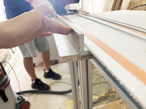 O poder 1200W profissional serra 127mm a trilha do plunge viu com trilho de guia para o corte do sulco V - Product Image 5