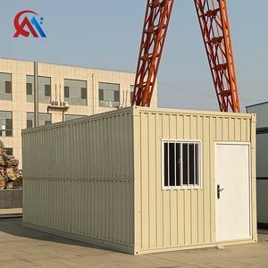 Casa <span class=keywords><strong>Container</strong></span> Pieghevole in Cartone Ondulato 20ft con Design Antivento per Dormitorio del Personale, Alloggio Prefabbricato - Product Image 4