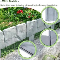 Clôture de jardin en plastique emboîtable pour extérieur, treillis, portails, pierres pour bordures de jardin, parterres de fleurs, clôtures de ferme pour villas