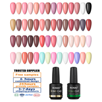 RONIKI Usine En Gros UV Couleur Gel De Base Personnalisé Marque Privée Couche Supérieure Et De Base