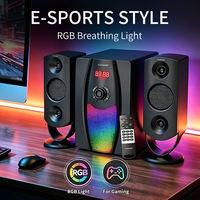 Altavoz para Juegos 2.1 con Luz RGB, Subwoofer Multimedia para Computadora