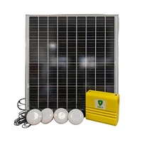 Panel Surya Silikon Monokristalin 72W DC18V 4A Basis Kaca Baterai LiFePO4 Pengontrol MPPT Pembangkit Listrik Tenaga Surya Portabel
