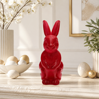 Oster-Themen-Kollektion Deko Künstlicher Roter Hase Dekorationsprodukt für Tisch Feiertagslieferant Großhandel