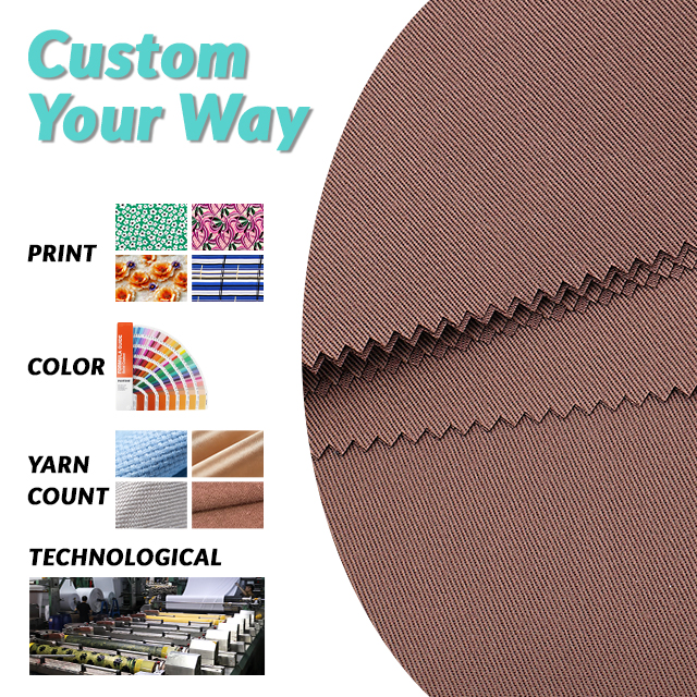 High Quality Anti-static Quick-Dry Water Resistant Polyester / Cotton Twill Fabric for Industrial Workwear Raincoats Rolls