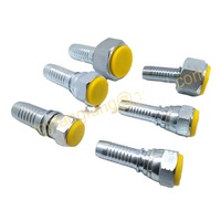 Raccords de tuyauterie coniques hydrauliques haute pression à bride SAE, forgés, zingués, en acier au carbone de marque SANMA, surface lisse pour
