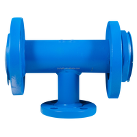 Raccord en T égal en acier forgé sans soudure, doublé PTFE, taille personnalisée FUHAO DN 65, avec bride, respectueux de l'environnement, pour applications chimiques