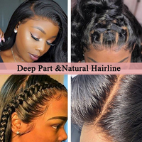 13x6 vente en gros sans colle Full hd dentelle avant perruques de cheveux indiens vierges cuticules alignées perruques de cheveux humains vierges