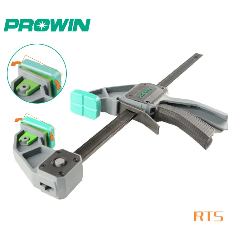 PROWIN Free Sample 6/12/18/24/36/48 inch Woodworking Quick Release Adjustable Angle Ratchet Bar F Clamp