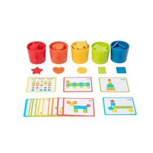 Juguetes Educativos de Madera para Bebés, Copas de Clasificación de Colores y Formas, Juguetes de Entrenamiento para el Desarrollo Cognitivo Infantil - Product Image 4