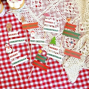 ของตกแต่งเค้กคริสต์มาสลายน้ำผึ้งและรสหวาน อะคริลิกสำหรับตกแต่งขนมในช่วงเทศกาล - Product Image 4