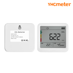 Yhcmeter <span class=keywords><strong>Co2</strong></span> Monitor Detector de dióxido de carbono Monitor de calidad del aire portátil <span class=keywords><strong>Co2</strong></span> Alarma - Product Image 2