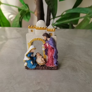 Estatua <span class=keywords><strong>de</strong></span> la Sagrada Familia, Set <span class=keywords><strong>de</strong></span> Natividad, Figura <span class=keywords><strong>de</strong></span> Jesús y Virgen María, Adorno Pequeño, Decoración para Pesebre Navideño, Regalos Festivos - Product Image 2