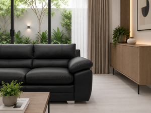 Elegante Sofá Cuadrado de Dos Plazas Emerald Chicago con Tapicería Ecológica Premium Personalizada para Sala de Estar - Product Image 4