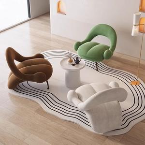 Sillón Moderno y Creativo para Sala de Estar, Silla Relajante, Sofá de Descanso con Respaldo para Hotel, Hostal, Recepción, Mesa de Comedor, Apartamento - Product Image 3