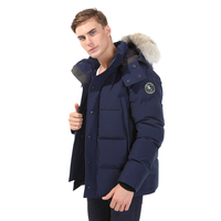 Manteau Doudoune Homme Taille Plus en Gros Canada avec Capuche Fourrure pour Hiver