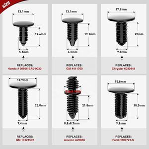 ที่หนีบรูปต้นค<span class=keywords><strong>ริ</strong></span>สต์มาสสำหรับยานยนต์147ชิ้นตัวยึดตัวถังรถยนต์อเนกประสงค์ - Product Image 2