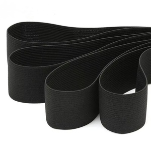 Deepeel KY510 20-50mm accessoires de vêtement noir et blanc élastique <span class=keywords><strong>plat</strong></span> en caoutchouc tricot maison Textile couette ruban élastique - Product Image 5