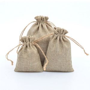 Sac en toile de jute de haute qualité 13x18cm, impression de logo, sacs en jute durables, pochette récupérable, idéal pour l'emballage cadeau, bonbons de Noël - Product Image 1