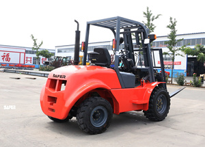 Более Безопасный 2-6 тонн открытый вилочный погрузчик дизельный грузовик 3 тонны 3,5 тонн внедорожный вилочный погрузчик/пересеченный вездеход вилочный погрузчик для продажи - Product Image 6