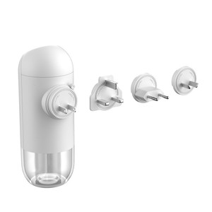 Diffuseur d'arômes décoratif 50 ml, petite machine à parfum blanche, lumière d'ambiance nocturne <span class=keywords><strong>7</strong></span> couleurs, technologie d'air froid, atomiseur d'huiles pures - Product Image 1