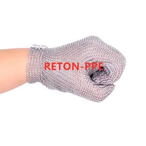 Stainless Steel Mesh Cut Resistant Safety Gloves For Buther Working And Meat Processing Hand Safety Glove