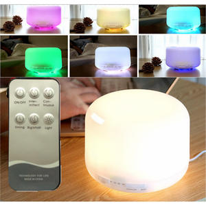 Diffuseur d'arômes silencieux pour la maison 500 ml/600 ml, purificateur d'air, humidificateur avec lumière chaude, vaporisateur d'ambiance - Product Image 5