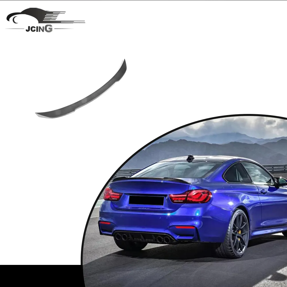 Spoiler posteriore del bagagliaio M4 in fibra di carbonio per BMW F82 M4 Coupe 2015-2018 Spoiler per auto